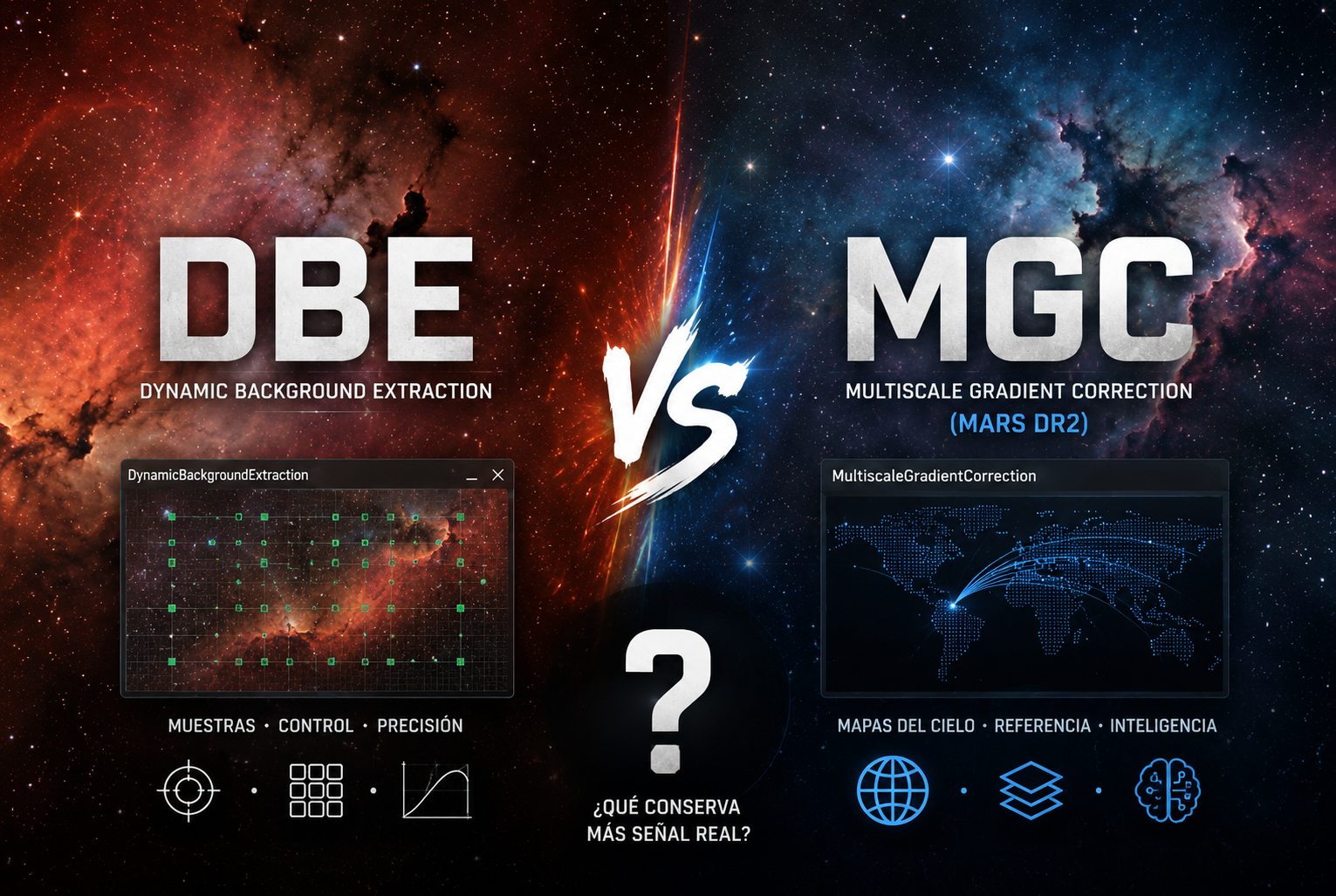 DBE vs MultiscaleGradientCorrection (MARS DR2)