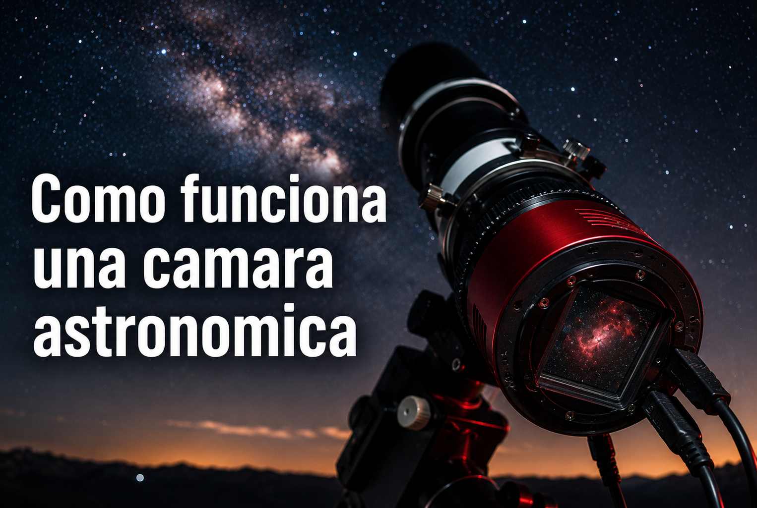 3. Cómo funciona una cámara astronómica
