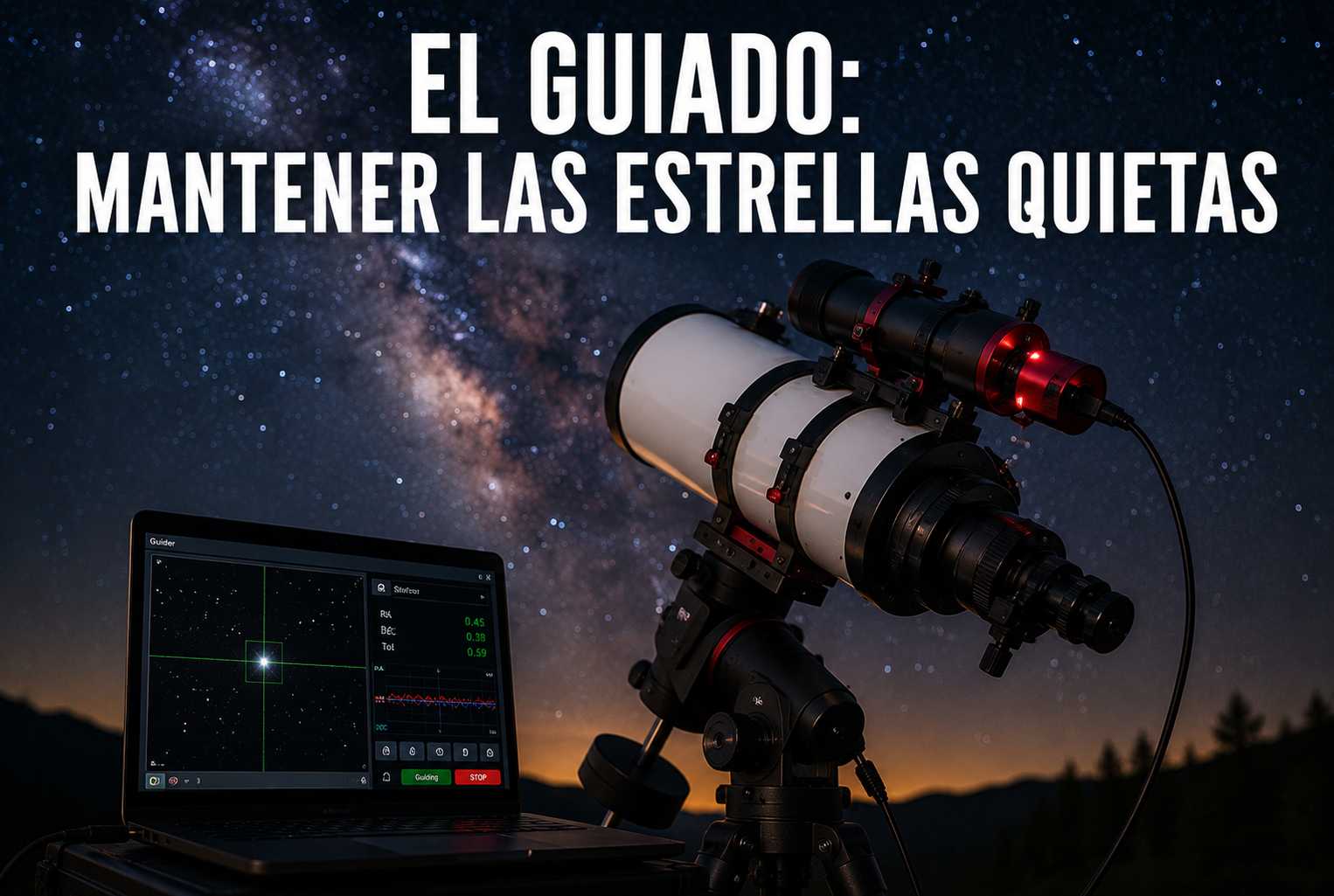10. El guiado: mantener las estrellas quietas
