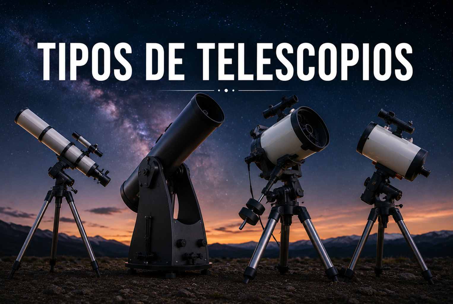 8. Tipos de telescopios y sus personalidades