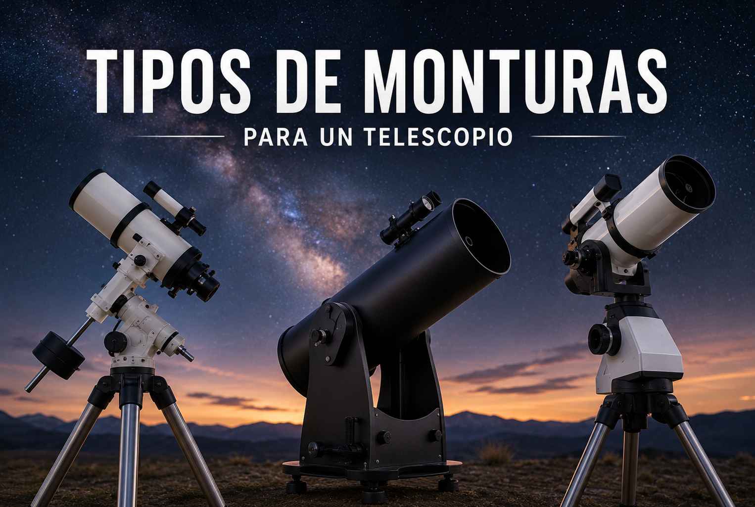 7. Monturas de un telescopio